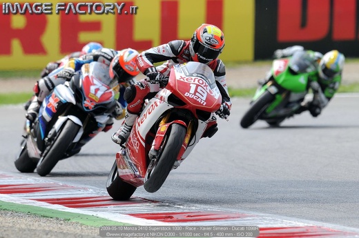 2009-05-10 Monza 2410 Superstock 1000 - Race - Xavier Simeon - Ducati 1098R